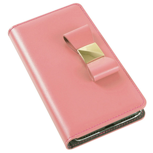 LAYBLOCK iPhone XR用ケース Ribbon Classic Diary ベビーピンク LB13506I61-イメージ2