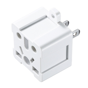 サンワサプライ 日本専用マルチタイプ電源変換アダプタ ホワイト TR-AD6W-イメージ1