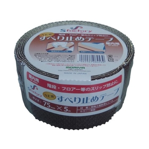 もりや産業 新すべり止めテープ 75×5M 茶 FC036GN-8364005-イメージ1