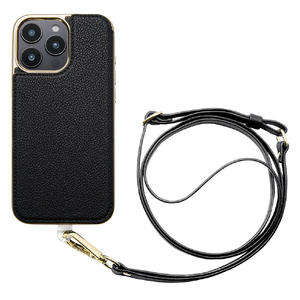ユニケース iPhone 16 Pro Max用Cross Body Case Duo ブラック UNI-CSIP24LP-2CBBK-イメージ1