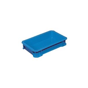 ＤＩＣプラスチック　容器資材 DA型コンテナDA－5L　外寸：W326×D204×H61　黄 DA-5Lｷ-イメージ1