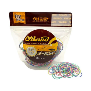 共和 輪ゴム オーバンド 透明袋 #16 パステルカラーミックス 50g FCE630U-GGC-N-400K-イメージ1