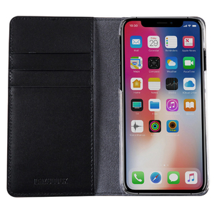 LAYBLOCK iPhone XR用ケース Ribbon Classic Diary ブラック LB13507I61-イメージ4