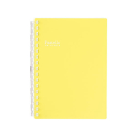 リヒトラブ Pastello ツイストノート A6 17穴 イエロー FC09875-N1964-5