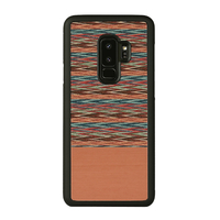 Man&Wood Galaxy S9+用天然木ケース Browny Check I12507S9P