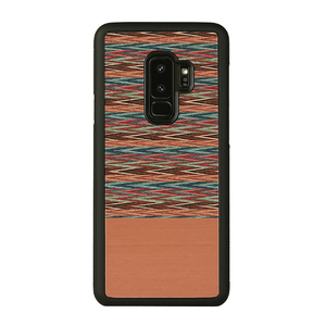 Man&Wood Galaxy S9+用天然木ケース Browny Check I12507S9P-イメージ1