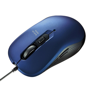 サンワサプライ 有線LEDマウス ブルー MA-BL114BL-イメージ1