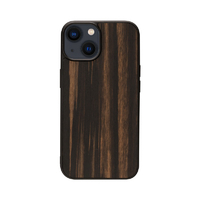 Man & Wood iPhone 15用MagSafe対応天然木ケース Ebony I25507I15