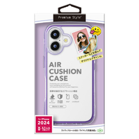 PGA iPhone 16用エアクッションケース グレープ PG-24APTA07PP