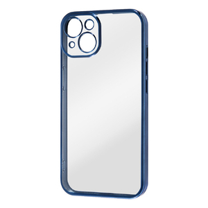 レイアウト iPhone 13用Perfect Fit メタリックケース ブルー RT-P31PFC2/AM-イメージ1