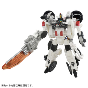 タカラトミー トミカ ジョブレイバー TJBDX ライジングポリスブレイバー デカライドアーマー白バイ DXセット ﾄﾐｶJBDXﾃﾞｶﾗｲﾄﾞｱ-ﾏ-ｼﾛﾊﾞｲDX-イメージ1