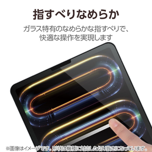 エレコム 11インチiPad Pro(M4)用ガラスフィルム 高透明 超簡単貼り付けツール付 TB-A25PMFLGGT-イメージ6