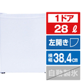 TOHOTAIYO 【左開き】28L 1ドア冷蔵庫 ホワイト TH-S28L1-WH/L