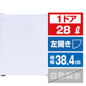 TOHOTAIYO 【左開き】28L 1ドア冷蔵庫 ホワイト TH-S28L1-WH/L-イメージ1
