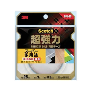 3M スコッチ 超強力両面テープ プレミアゴールド スーパー多用途 FCD330B-4390806-イメージ1