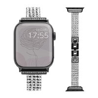 GAACAL Apple Watch Series 1-8/SE1-2 [38/40/41mm]用メタルバンド ブラック W00133BKA