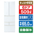 東芝 【フレンチドア】509L 6ドア冷蔵庫 グランホワイト GR-A510FH(EW)-イメージ1