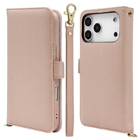 ラスタバナナ iPhone17 Pro Max用ハンドストラップ手帳ケース ライトピンク 9084IP5DBHSLPK