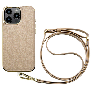 ユニケース iPhone 16 Pro Max用Cross Body Case Duo グレージュ UNI-CSIP24LP-2CBGG-イメージ1