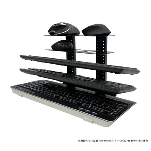 長尾製作所 マウス収納ステーション 増設キット ブラック NB-MOUSE-ST-OP-イメージ4