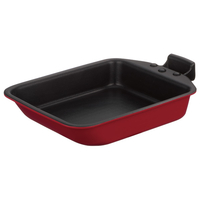 サーモス 取っ手のとれる玉子焼きフライパン 15×18．5cm(IH/ガス対応) デュラブルシリーズ レッド KEA015R