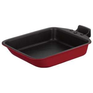 サーモス 取っ手のとれる玉子焼きフライパン 15×18.5cm(IH/ガス対応) デュラブルシリーズ レッド KEA015R サーモス 取っ手のとれる玉子焼きフライパン 15×18.5cm(IH/ガス対応) デュラブルシリーズ レッド KEA015R