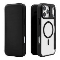 ラスタバナナ iPhone17 Pro Max用ハイブリッド 手帳ケース 磁力充電対応 ブラック 9085IP5DBHPMBK