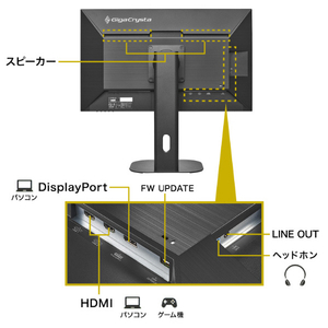 I・Oデータ 320Hz対応 24．5型ゲーミングモニター GigaCrysta LCD-GD254U-イメージ3