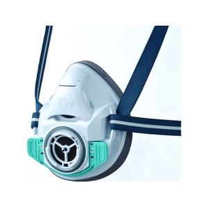 シゲマツ/防じん・防毒マスク TW01C ホワイト M TW01C-WH-M FCD797D-5840014-イメージ1