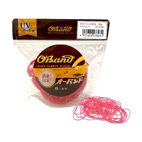 共和 輪ゴム オーバンド 透明袋 #16 パステルピンク 50g FCE632U-GGC-N-400R