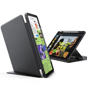 ESR iPad Air 13インチ(M4/M3/M2) Flip ペンホルダー付きハイブリッドケース ブラック ES28509-イメージ2