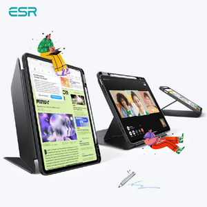 ESR iPad Air 13インチ(M4/M3/M2) Flip ペンホルダー付きハイブリッドケース ブラック ES28509-イメージ3