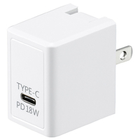 ヤザワ USBアダプター1ポートPD18W ホワイト VFPD18WH