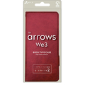 エアージェイ arrows We3用 ソフトレザー手帳型ケース レッド AC-WE3 PB RD