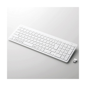 エレコム 無線薄型コンパクトキーボード ホワイト TK-FDP099TWH エレコム 無線薄型コンパクトキーボード ホワイト TK-FDP099TWH