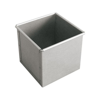 タイガークラウン 食パンケース 蓋付 No.2382 0.5斤 スクエアブレッド FC304LT-6689300