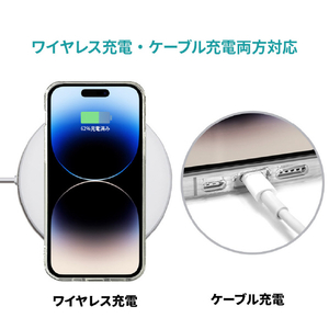 AKAN iPhone 14用ソフトクリアケース ワンちゃんと虫 AK23510I14-イメージ11