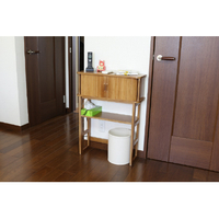 オスマック KTXTB-6080BR 天然木桐製 ジャバラ扉のコンソールテーブル