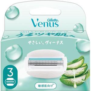 Ｐ＆Ｇ ジレットヴィーナス うるツヤ肌 敏感肌 3枚刃 替刃3個入 FCJ410C-イメージ1