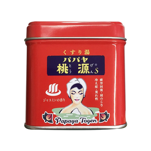 五洲薬品 パパヤ桃源 S70g缶 ジャスミンの香り 入浴剤 F047444-333975-イメージ1