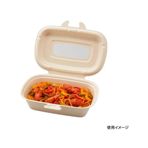 パックスタイル バガス容器 BBランチN 180-120 ラミ 50枚 FC338SH-00657841-イメージ4