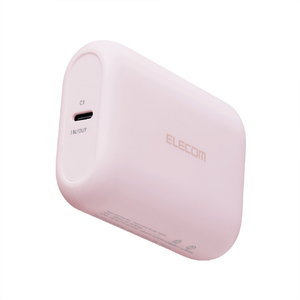 エレコム 残量表示機能付きコンパクトモバイルバッテリー(10000mAh/15W) ピンク DE-C89L-10000PN-イメージ1