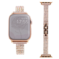 GAACAL Apple Watch Series 1-8/SE1-2/Ultra [42/44/45/49mm]用メタルバンド ローズゴールド W00133RB