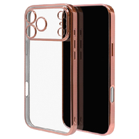 ラスタバナナ iPhone17 Pro Max用極TPUケース メタルフレーム ピンクゴールド 9087IP5DTPLPKGD