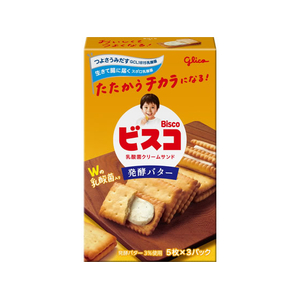 江崎グリコ ビスコ 発酵バター 5枚×3パック FCJ381R-イメージ1