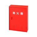 エスコ 605×460×165mm 消火器ボックス(10型x2本) FCJ874M-EA951FC-92