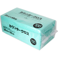 大和物産 カウンタークロス 60×30cm 100枚入 グリーン FC290NW