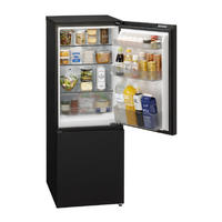 C7525★2023年製美品★パナソニック　冷蔵庫　マットブラック　インバーター Amazon | パナソニック 冷蔵庫 幅49.7cm 156L 右開き NR-B16C1-K