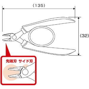 兼古製作所 ラバーグリップニッパー　ダブル刃タイプ アネックス ラバーグリップニッパー 285-イメージ5