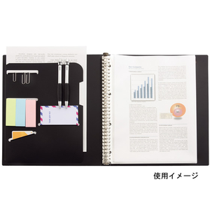 リヒトラブ SMARTFIT 2タイプポケットクリヤーブック交換式 A4 オリーブ F114253-N-7520-22-イメージ2